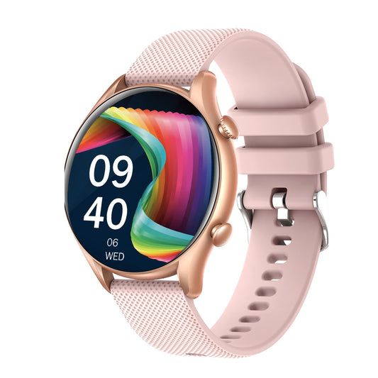 Ceas SmartWatch Tirana Fashion idealSTORE, Ecran IPS Full Touch Display, Bluetooth, Monitorizare Ritm Cardiac, Tensiunii Arteriale, Saturatia Sangelui, Somn, Vreme, Multi-Sport, Notificari Apeluri, SMS, Social Media, IP67, Long Battery, Gold Edition