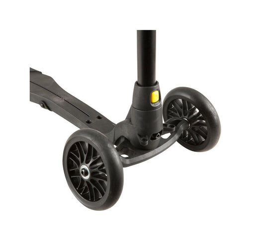 Trotineta cu sistem de directie UNIC SI BREVETAT IDL Speed Rider, Faciliteaza invatarea, traiectoria si insoteste dezvoltarea PSIHOMOTORIE la copii, Ofera distractie si ore de amuzament, Carcasa interschimbabila, Neagru-Rosu