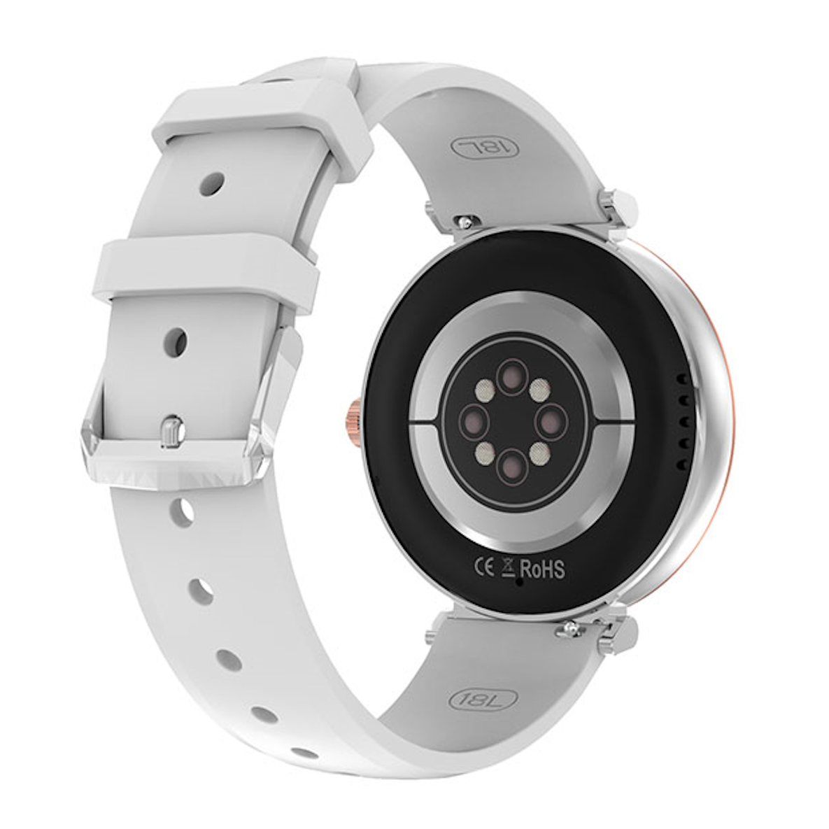 Smartwatch idealSTORE UnikWATCH, 2 Bratari, Functie de Inregistrare Voce, Apeluri Bluetooth, Afisaj AMOLED, Memento, Asistent vocal, Control Playlist Muzical, Urmarire GPS, Moduri Sportive, Rezistent la apa, Monitor Somn, Comanda Vocala, Culoare Silver