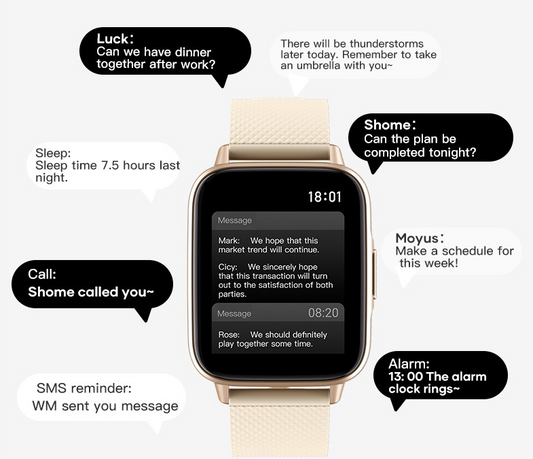 Smartwatch idealStore UpBest23, Apel Bluetooth, Difuzor si Microfon Incorporat, Asistent Vocal, NFC, Multi-Sport, Monitor Cardio si Oxigen, Termometru, Display HD, Sticla Curbata, Blocare cu parola, Baterie 200mah, culoare Gold