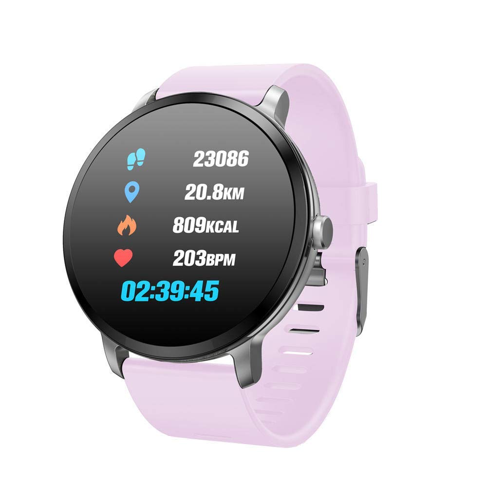Ceas Smartwatch Apex V11 2 in 1, Display de 1.3' FULL Color OLED, Rezistenta Apa ip67, Ritm Cardiac, Tensiometru, Monitorizare Somn, Pedometru, Notificari SMS si Apeluri, Vremea, Curea Silicon Mov