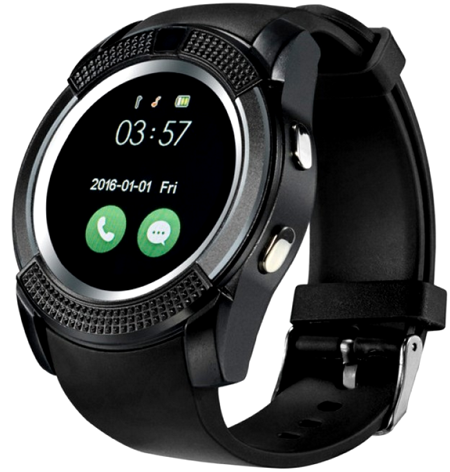 Ceas Smartwatch Vintage 08S, Bluetooth, Camera foto, Functie Telefon, Ecran Lcd, Anti lost, Facebook, Whatsapp, Sedentary remind, Black