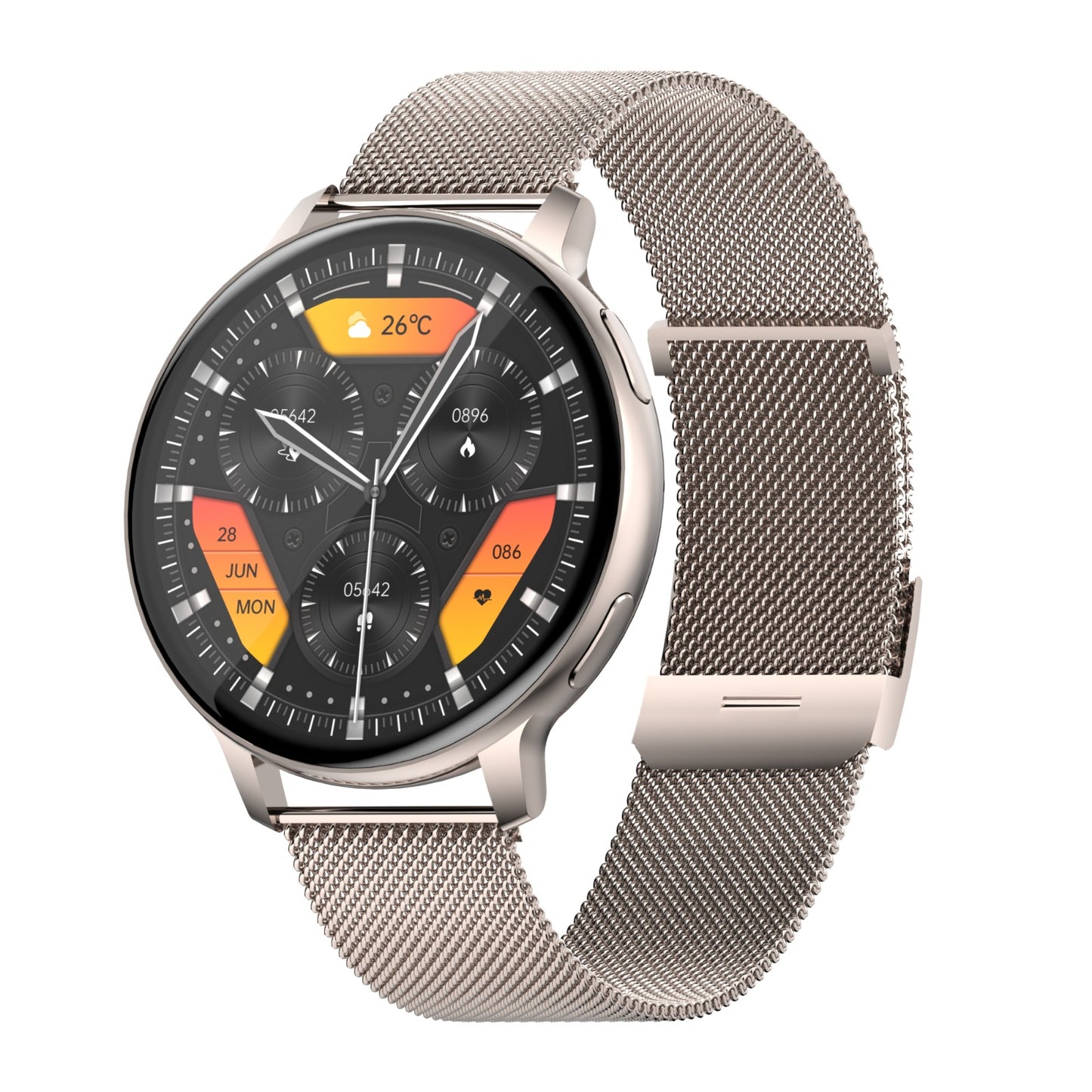 Ceas SmartWatch VisionStyle idealSTORE, Ecran Full Touch 1,39 inch, Android/IOS, Bluetooth, Difuzor-Microfon, Apeluri, Mesaje Control Muzica-Foto, Monitorizare Somn, Ritm Cardiac, Tensiune Arteriala SpO2, Pedometru, Fitness Traker, IP67, Notificari