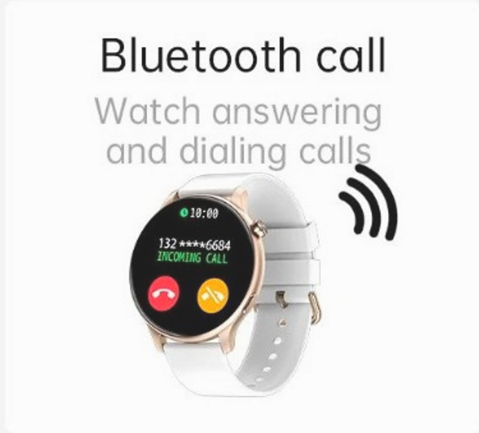 Smartwatch VIVA RED IdealStore Full HD, Ecran de 1.28 Inch cu rezolutie 240x240, Monitorizare tensiune arteriala si frecventa cardiaca, Rezistent la apa IP67, Preluare apeluri si mesaje Bluetooth, Mod multi-sport, Sistem de operare Android sau IOS