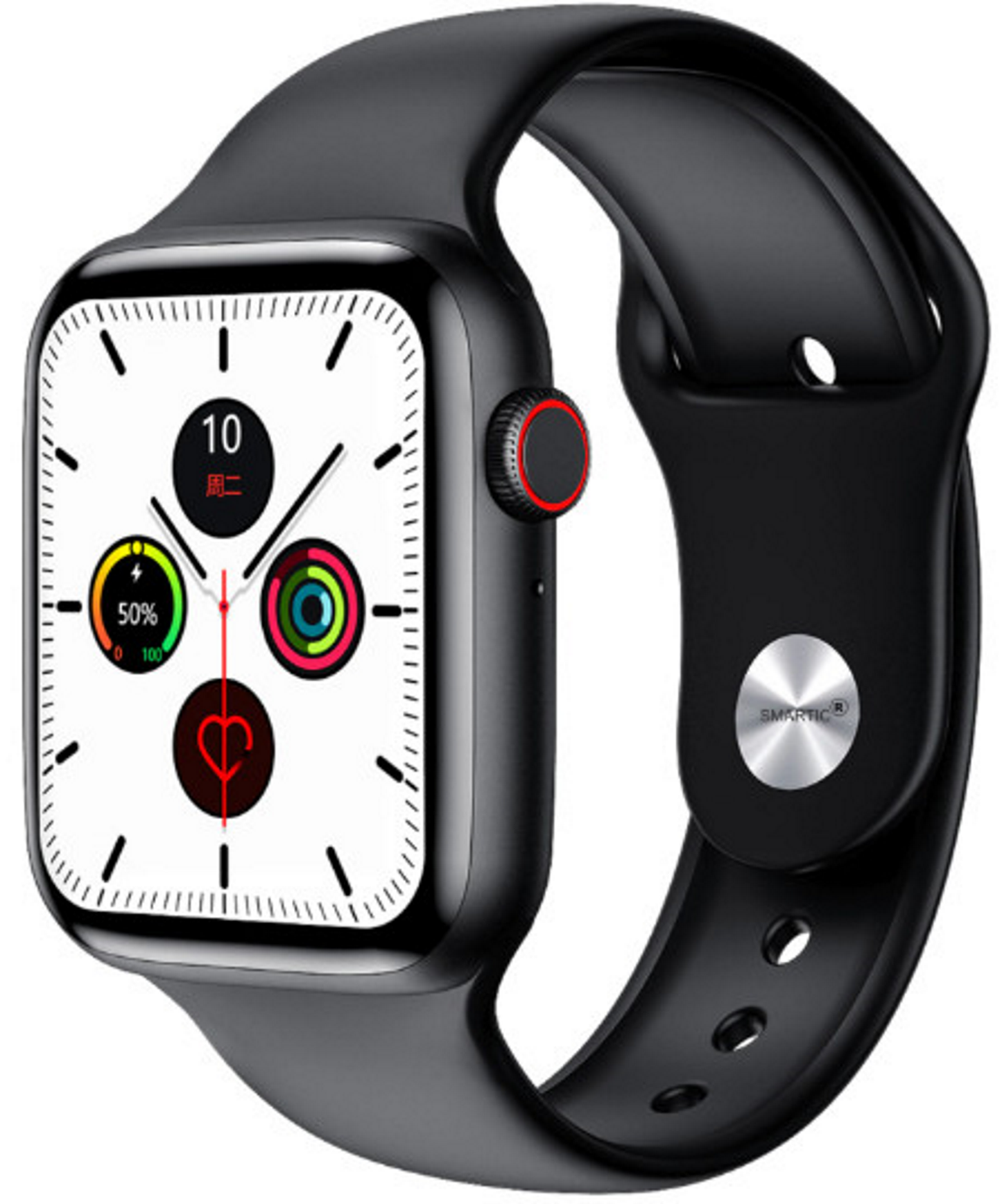 Ceas SmartWatch Pro F26 Edittion idealSTORE, Touch Screen, Display 1.75 inch HD, Monitorizeaza, ritmul cardiac, tensiunea arteriala, Distanta, Somnul, Caloriile arse, IP 68, Pedometru, Culoare BLACK