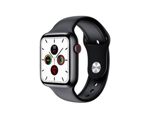 Ceas SmartWatch Pro W Edittion idealSTORE, Ecran tactil IPS, Monitorizeaza Prognoza meteo, ritmul cardiac, Somnul, EKG, tensiunea arteriala, Perioada sarcinii, Control muzical, IP 68, Pedometru, BLACK