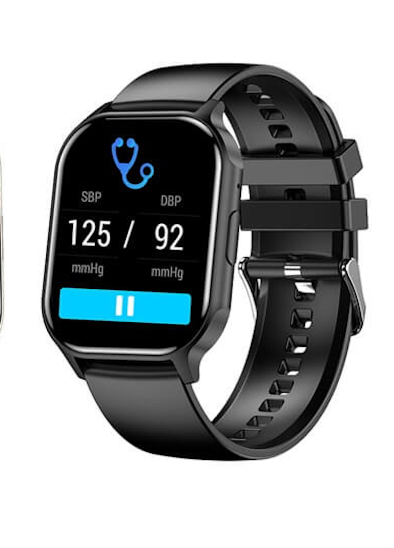 Smartwach XiaWatch idealSTORE, ecran AMOLED, Efectuare Apel Bluetooth HD, NFC, Asistent Vocal, Monitorizare Sanatate, Aplicatie Bursiera, Test Respiratie si Stres, Respingere Apel, Mod MultiSport, Silicon Negru