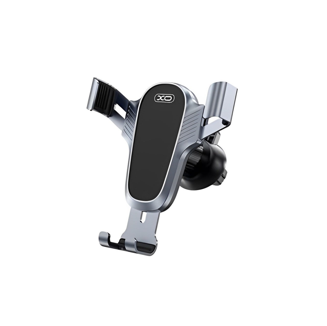 Suport auto pentru telefon idealSTORE, Model Universal pentru orice tip de telefon, Din plastic si metal de inalta calitate, Bratele se ajusteaza automat in functie de modelul telefonului, Rotire 360, Negru-Gri