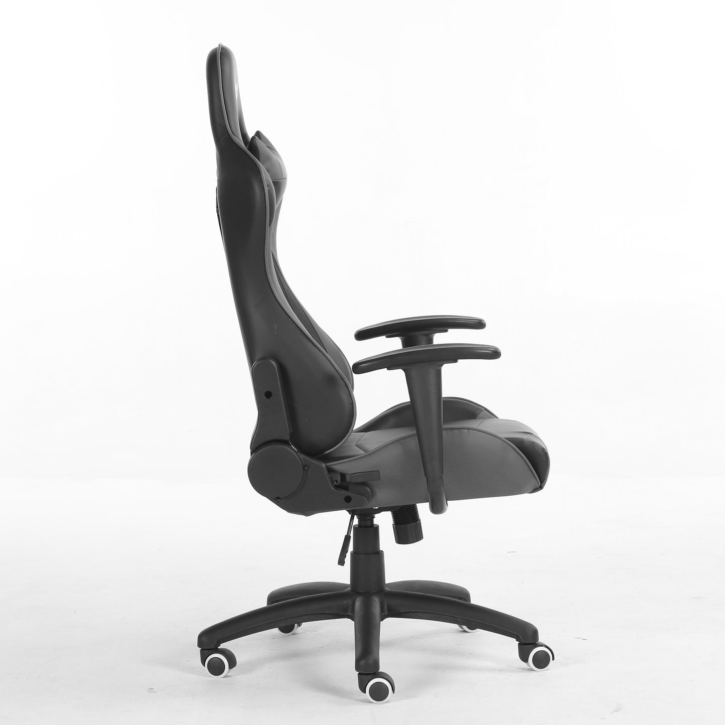 Scaun Gaming Reglabil cu mecanism TILT idealSTORE Racing eSPORT COLLECTION, Asigura pozitia si confortul corect al corpului, Echipat cu cotiere reglabile, perne confortabile, Posibilitatea modificarii unghiului spatarului pana la 180 , Gri