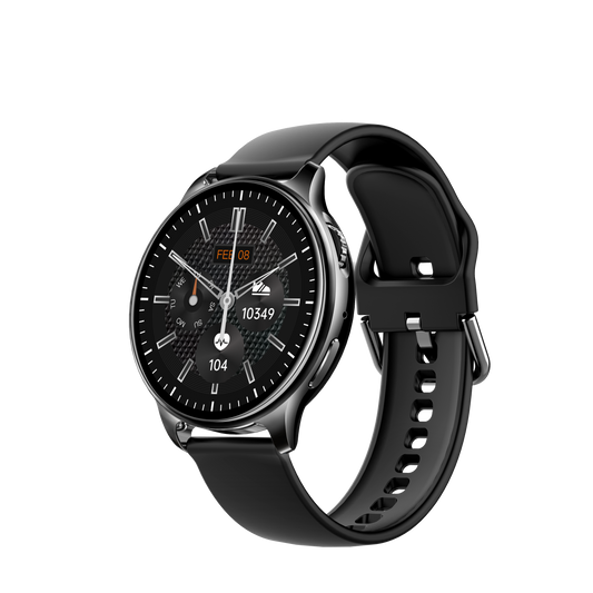 Smartwatch Yolo BLACK IdealStore Full HD, Ecran de 1,32 Inch cu rezolutie 360x360, Monitorizare tensiune arteriala si frecventa cardiaca, Rezistent la apa IP67, Preluare apeluri Bluetooth, Mod multi-sport, Sistem de operare Android sau IOS