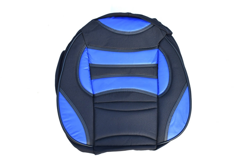 Huse auto fractionate culoarea:Negru + Albastru universale, 11 piese