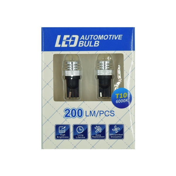 Set becuri profesionale pozitie LED CANBUS T10 4SMD 6000K 12V