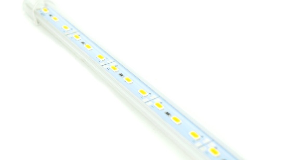 Banda led 1 M rigida 5630 korea chip cu profil 886AL, lumina rosie