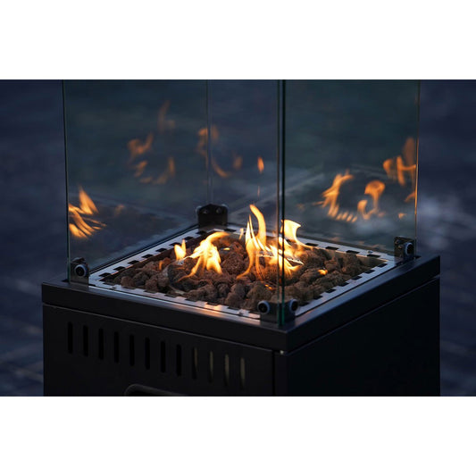 Incalzitor de Terasa idealSTORE pe Gaz, 13kW, Reglare Temperatura, Pietre Vulcanice