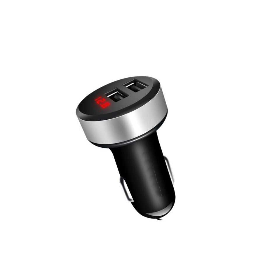 Incarcator idealSTORE pentru Telefon cu 2 Porturi USB 4,8A si Voltmetru pentru monitorizarea tensiunii bateriei