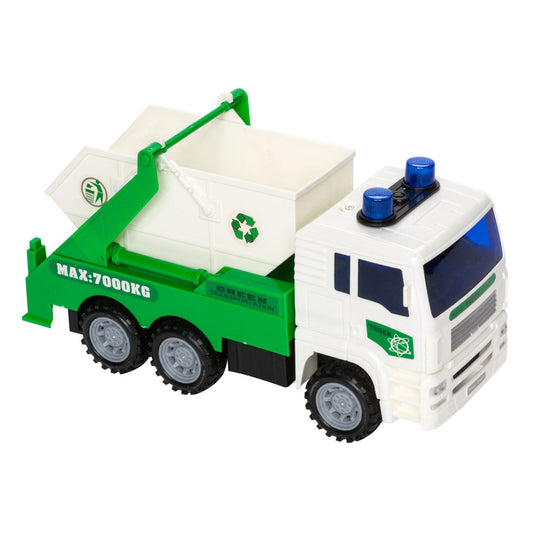 Camion Jucarie de Deseuri Reciclare cu Sunet & Lumini, 27x9x12.5 cm