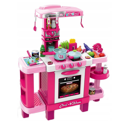 Joc de rol - Bucatarie de jucarie Kids Chef cu accesorii, roz