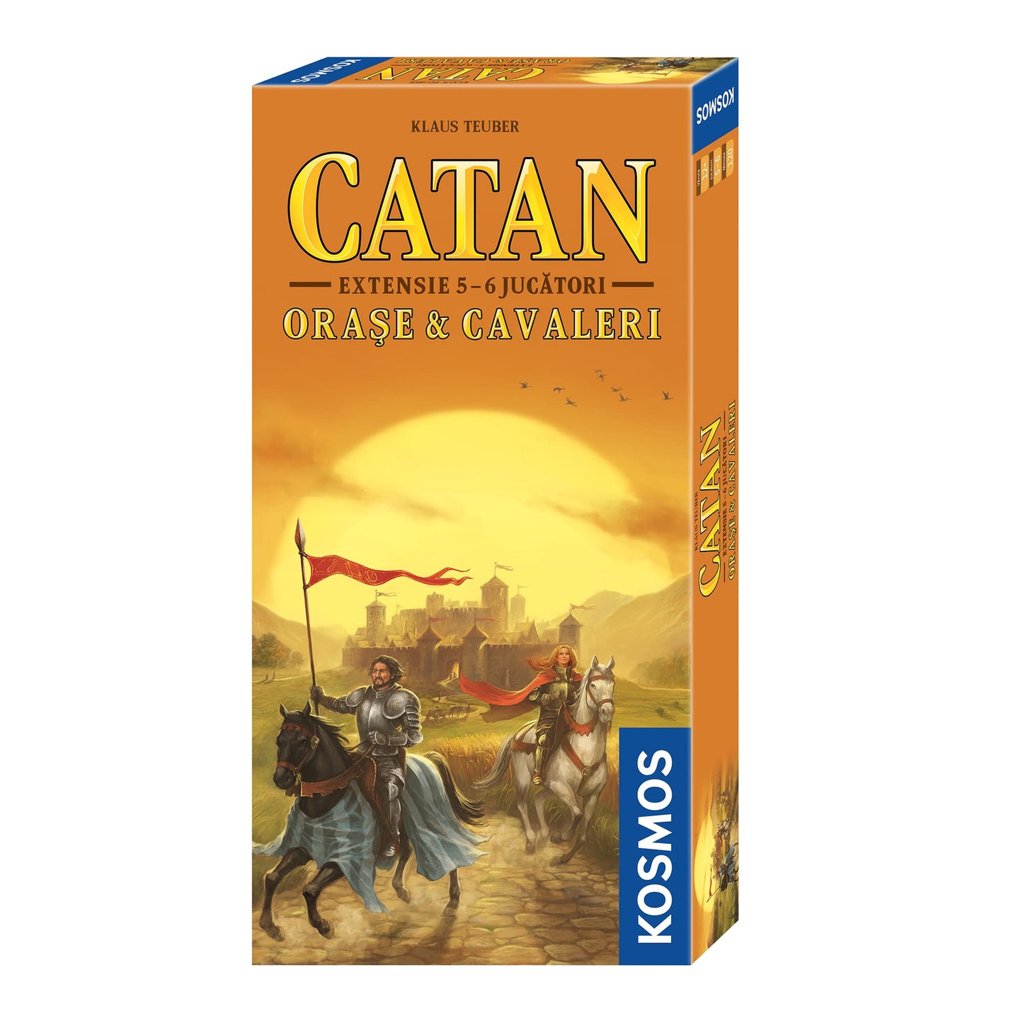 Joc de societate Kosmos Colonistii din Catan, Orase&Cavaleri extensie 5/6 jucatori