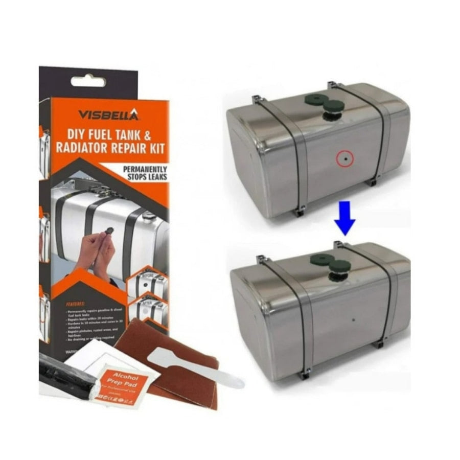 Kit Reparatie pentru Rezervor si Radiator idealstore, Usor de Folosit, Pentru Uz Caznic si Profesional, Repara Gauri, Rugina, Intepaturi
