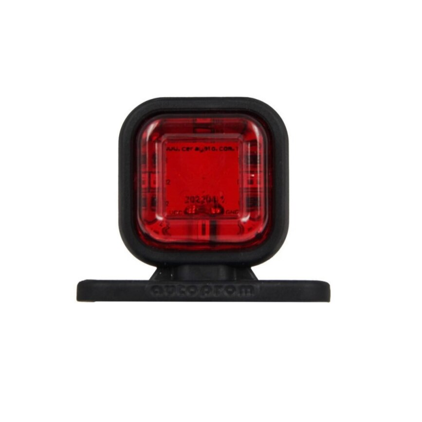 Lampa Gabarit idealSTORE Patrata LED tip Neon, Alba si Rosie, 12V-24V, Dimensiuni 3,8 cm, Distanta intre suruburi pentru fixare - 4,5 cm