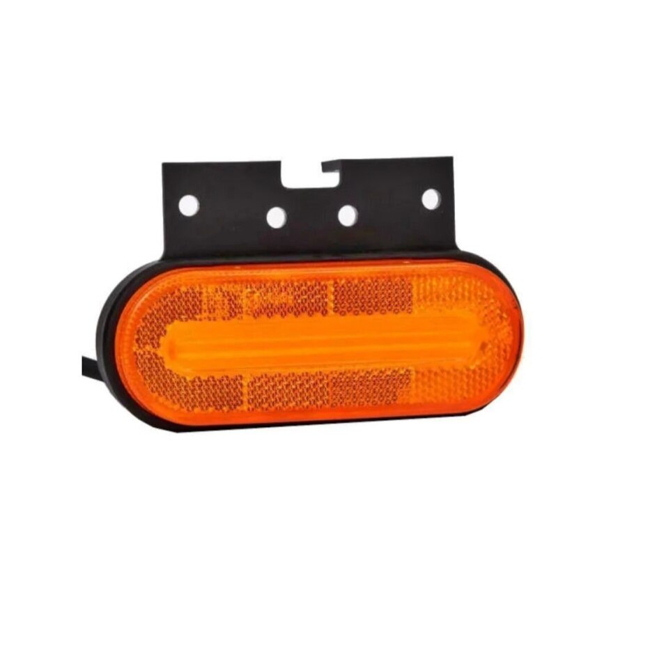 Lampa Gabarit, idealSTORE Dimensiuni 124x51, LED, Galbena cu Suport 12-36V, Forma Dreptunghiulara, Functionare Optima intre -40C si 55C