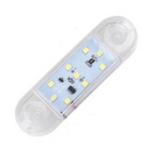 Lampa gabarit laterala idealSTORE, LED 12-24V, Dimensiune 9 x 2, 5 cm, Rezistente la apa si intemperii, ALB