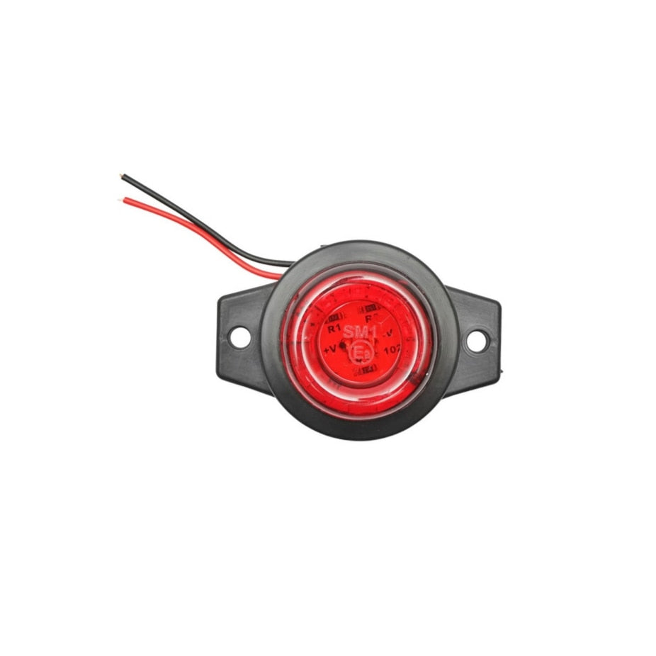 Lampa Laterala Gabarit idealSTORE cu LED 12-24V, rosu, 9 Led-uri, Distanta intre suruburi 53mm