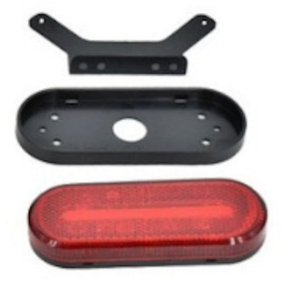 Lampa laterala LED idealSTORE, Tensiune 12-24V IP67 omologata U.E. Lungime 12 x 4, 5 x 1, 8 cm, ROSU