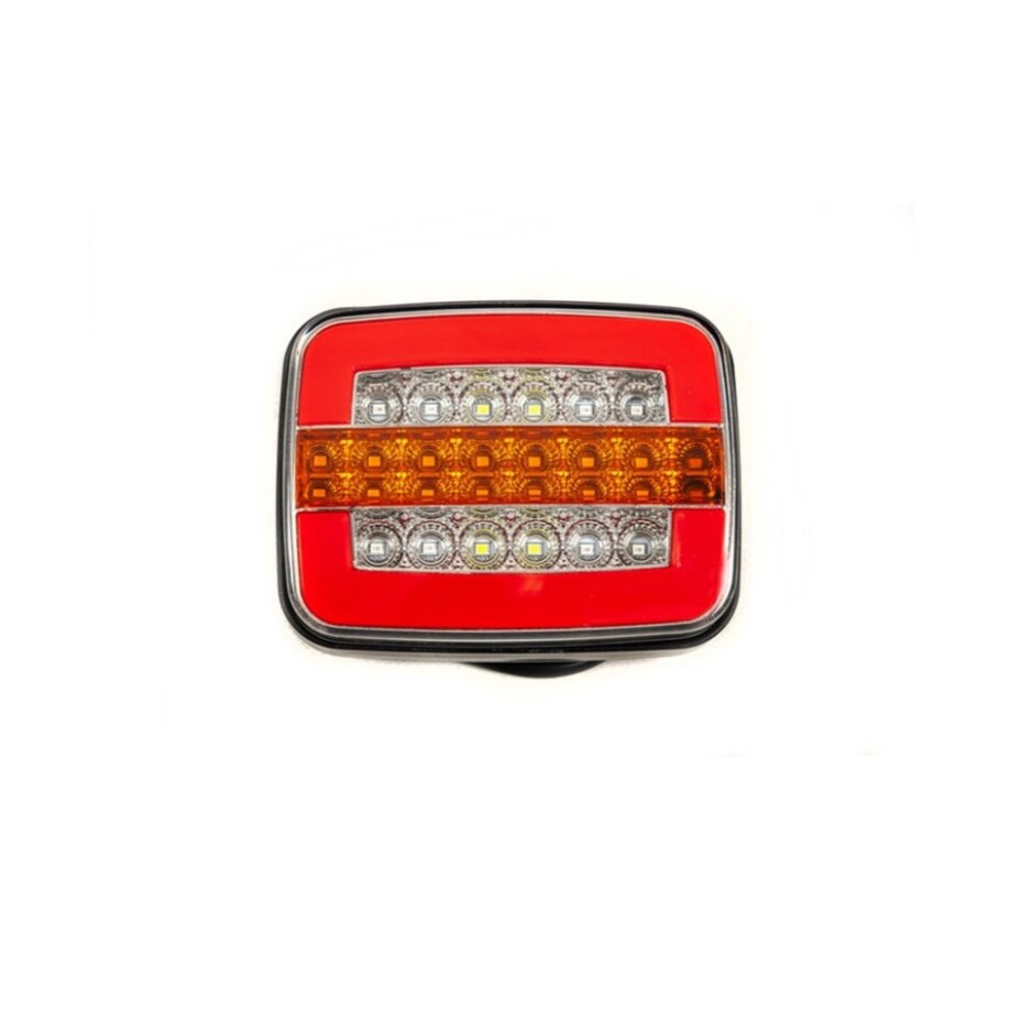 Lampa LED idealSTORE cu Semnalizare Dinamica 4 Functii, Semnalizare, Pozitie, Stop Frana, Marsarier, Tensiune 12V, Dimensiuni 12,5 x 9,5 x 3,5 cm, Distanta intre suruburi pentru fixare - 6 cm