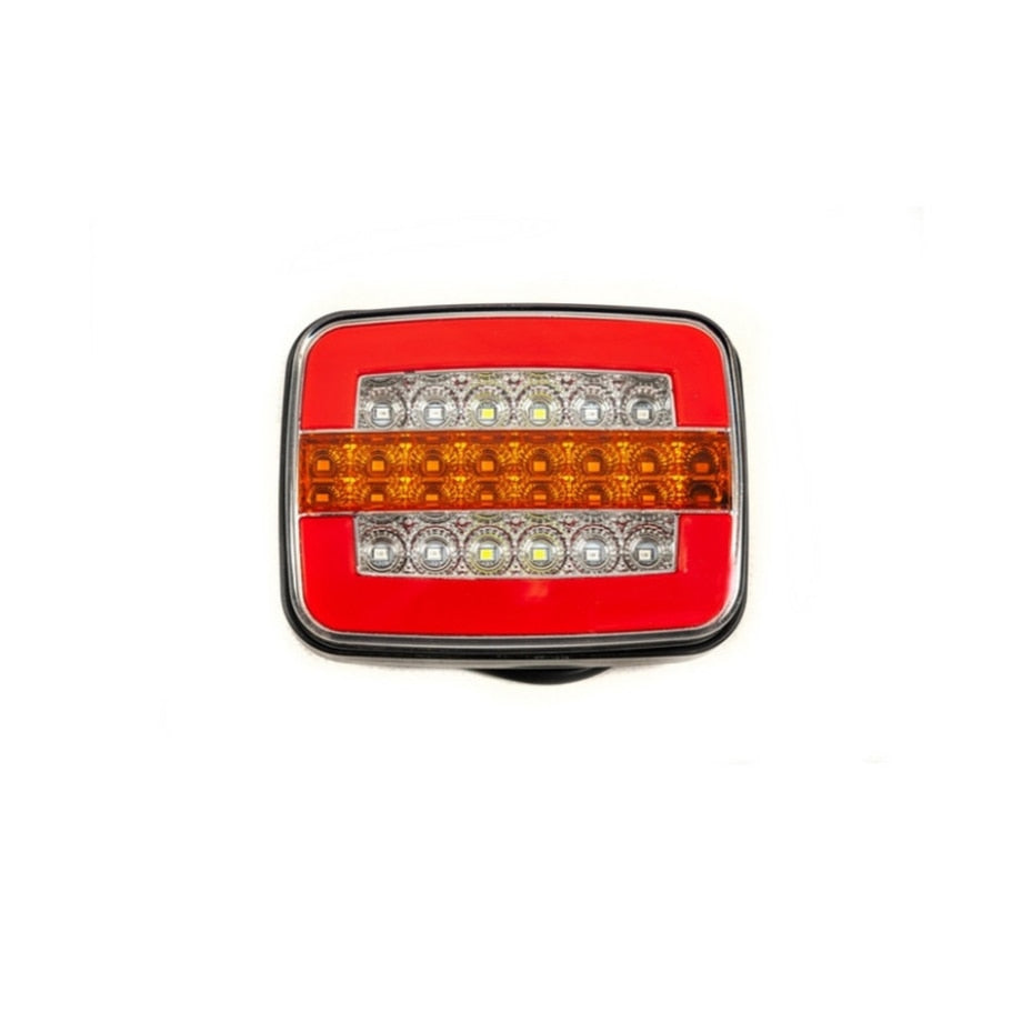 Lampa LED idealSTORE cu Semnalizare Dinamica 4 Functii, Semnalizare, Pozitie, Stop Frana, Marsarier, Tensiune 24V, Dimensiuni 12,5 x 9,5 x 3,5 cm, Distanta intre suruburi pentru fixare - 6 cm