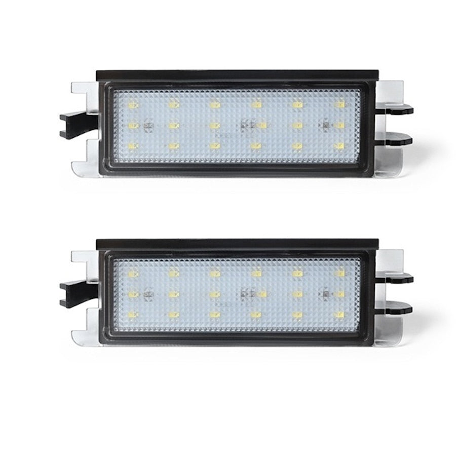 Lampa LED numar inmatriculare idealSTORE pentru Dacia Logan I, Sandero I, Luminia Alba Intens, Mufa T10 inclusa