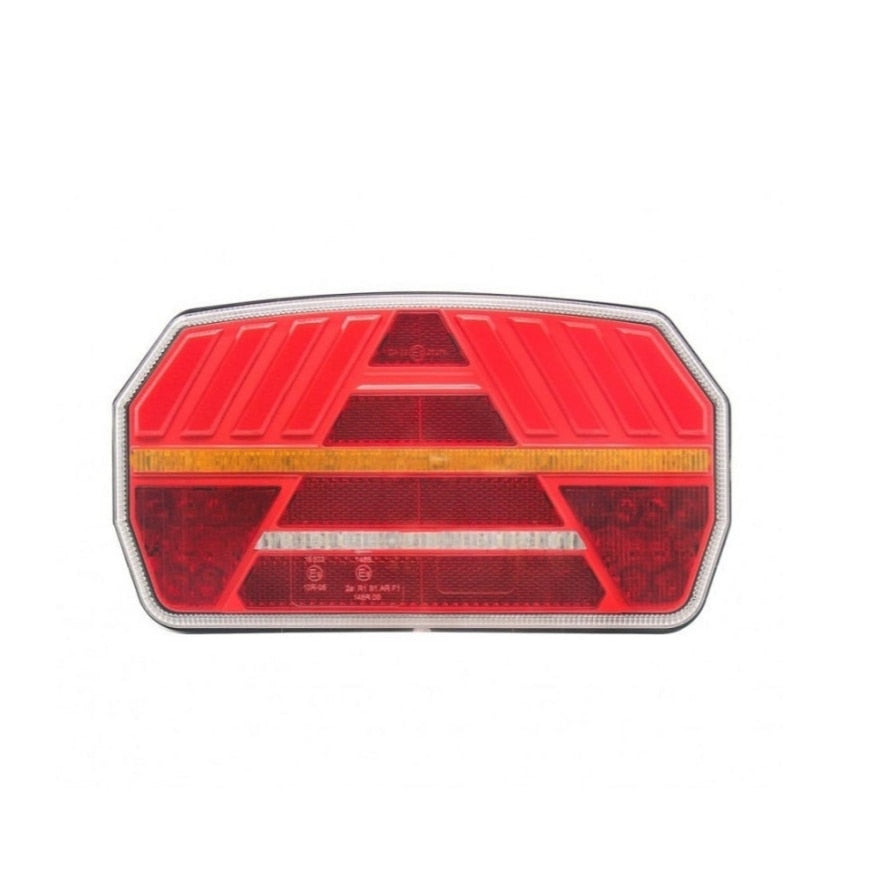 Lampa spate idealSTORE, Dimensiuni 240 x 130, LED, 5 Functii, Semnalizare DINAMICA, Marsarier, Ceata, Pozitie, Stop Frana, Mers inapoi, IP67, Stanga