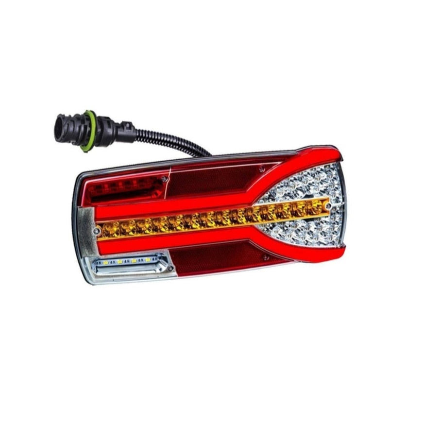 Lampa Stop idealSTORE Dimensiuni 305 x 132 mm, 7 Functii, Ceata, Mers Inapoi, Semnalizare Dinamica, Mufa 7 Pini, Utilizare Universala, Remorci, Tractoare, Camioane, 4x4, ATV, Offroad, Stanga