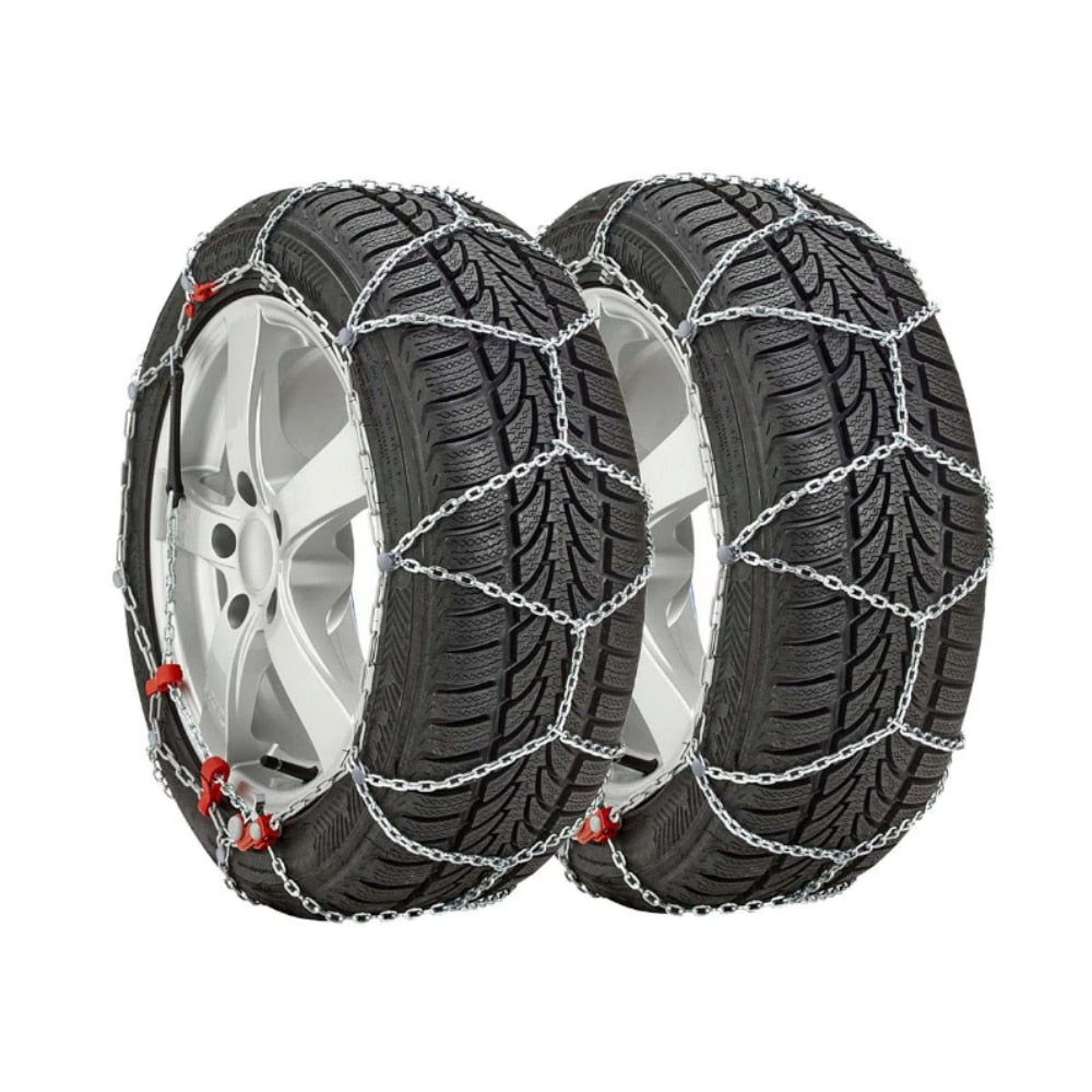 Lanturi Antiderapante Pentru Zapada idealStore, Model Romb, Grosime 16mm, Lant Otel, Sistem Reglabil, Usor de Utilizat, Compatibil Cu Autoutilitare 4x4