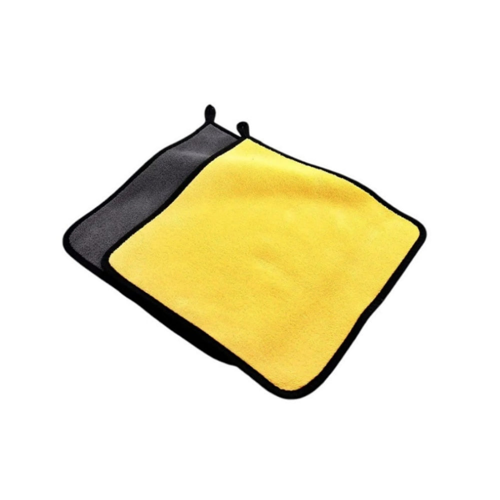 Laveta Microfibra idealStore, Super Absorbanta, Dimensiune 40x40, Potrivita Pentru Suprafete Interioare si Exterioare, Rezistenta cu Durabilitate Indelungata, Usor de Intretinut, Culoare Galben-Gri