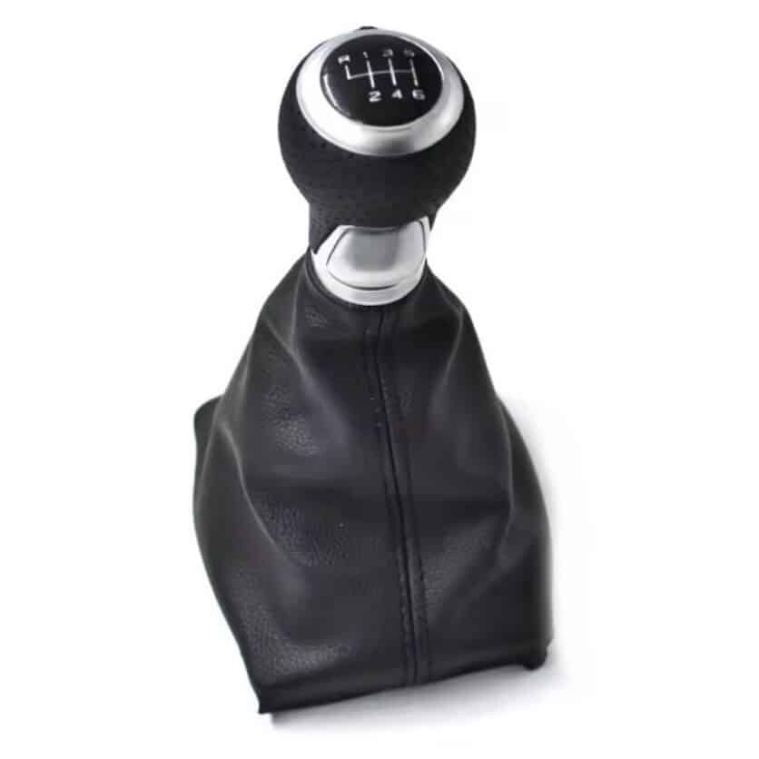 Manson Schimbator Auto idealSTORE, Compatibil Audi A4 S4 2002-2008, Trei Adaptoare 5R/R5/R6, Material Durabil, Imitatie Piele, Culoare Negru