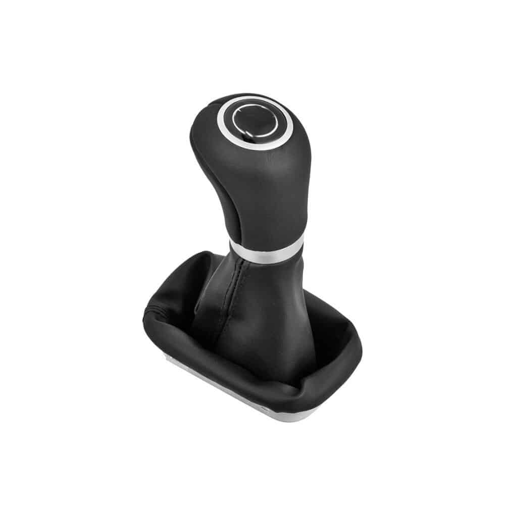 Manson si Maner Schimbator Auto idealSTORE, Compatibil Mercedes-Benz Cutie AUTOMATA, Material Durabil, Imitatie Piele, Insertii Cromate, Culoare Negru