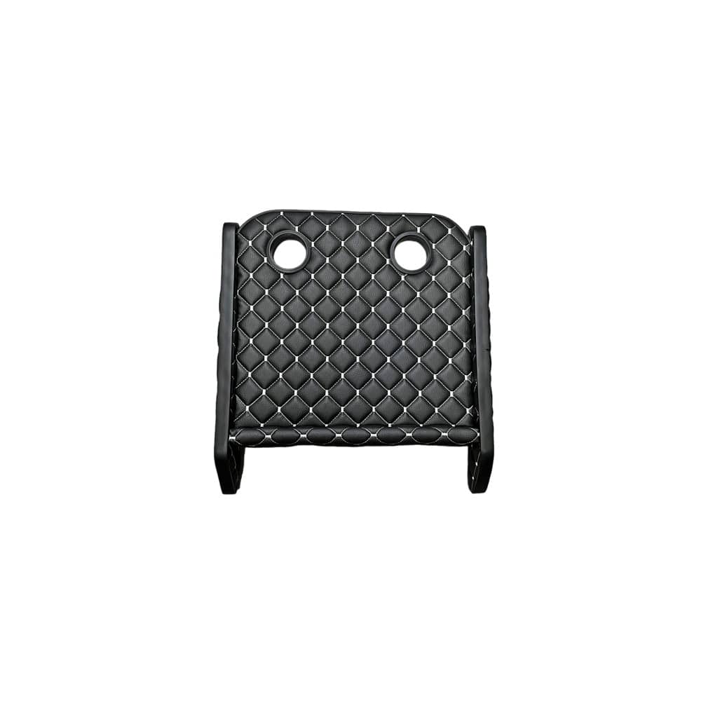 Masa de Bord idealSTORE, Compatibila Renault Master 4 2020-2024, Piele Ecologica, Doi Suporturi Pentru Pahare, Culoare Negru Cusatura Gri