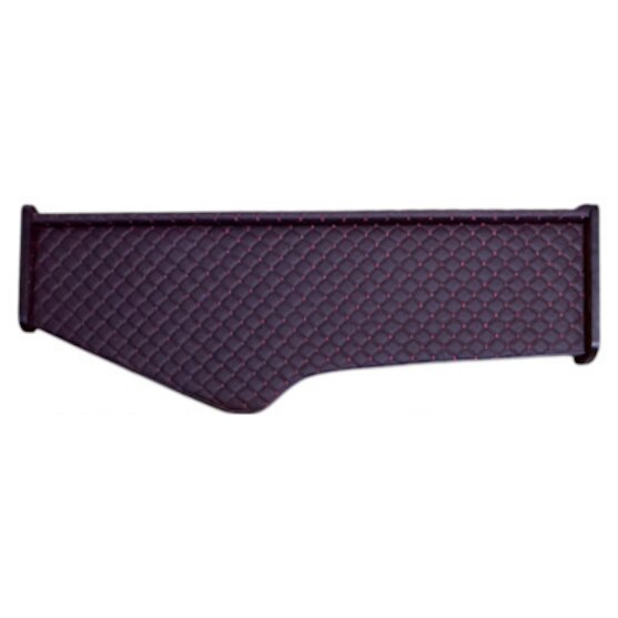 Masa de bord lunga pentru centru, Piele Ecologica, compatibila Scania R 2017->, Design ergonomic, Montare usoara, Usor de curatat si intretinut, Negru cu cusatura rosie