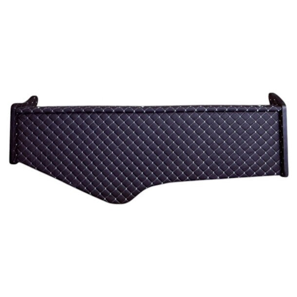 Masa de bord pentru centru, Piele Ecologica, compatibila Scania R 2017->, Design ergonomic, Montare usoara, Usor de curatat si intretinut, Negru cu cusatura alba