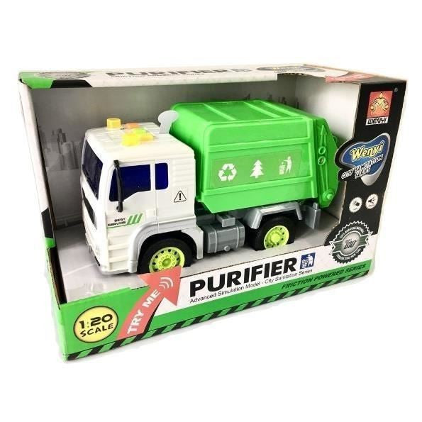 Masina de gunoi cu sunete si lumini 1:20