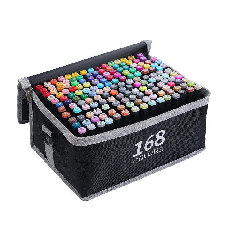 Set 168 markere duble PROtone, Cu cerneala pe baza de alcool, Multicolore