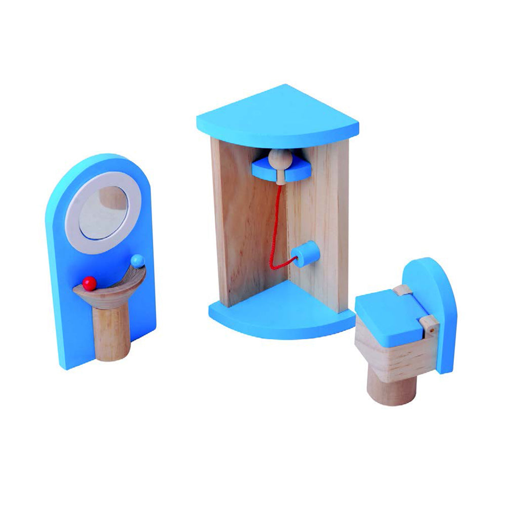 Casuta pentru papusi din lemn masiv NOVOKIDS Emily PlayHouse, Cu piese mobilier detasabile, Jucarie educativa, Inaltime 90 cm, Materiale Eco, Multicolor