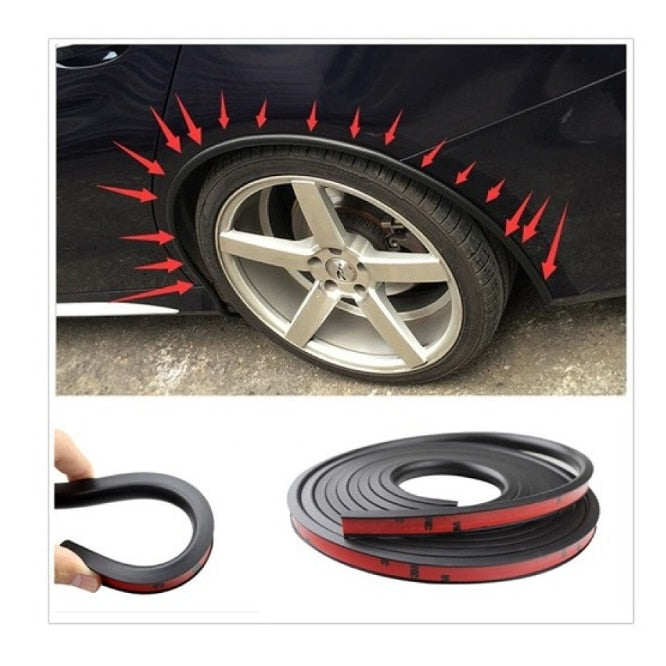 Ornament protectie aripa idealSTORE, Lungime 1,5 metri / bucata, Latime 1,9 centrimetri, Negru