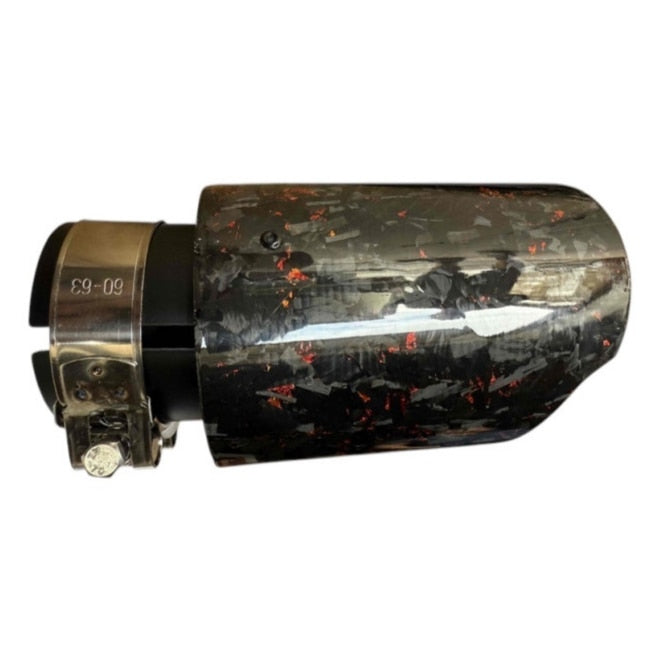 Ornament Toba idealSTORE Carbon forjat rosu intrare 63mm, Otel inoxidabil