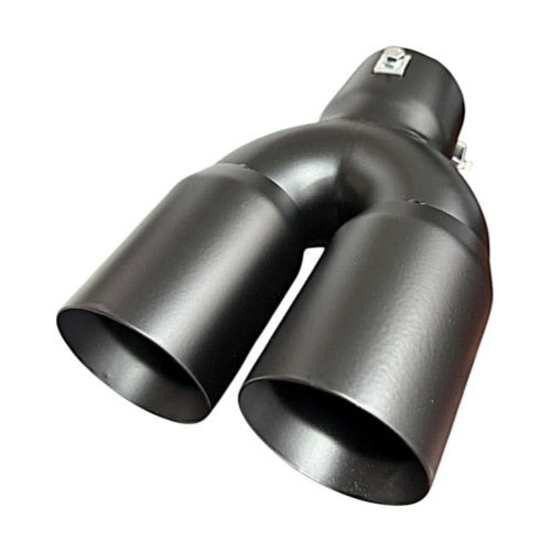 Ornament toba idealSTORE inox inoxidabil dublu universal negru mat diametru 76mm, rezistent la temperaturi inalte