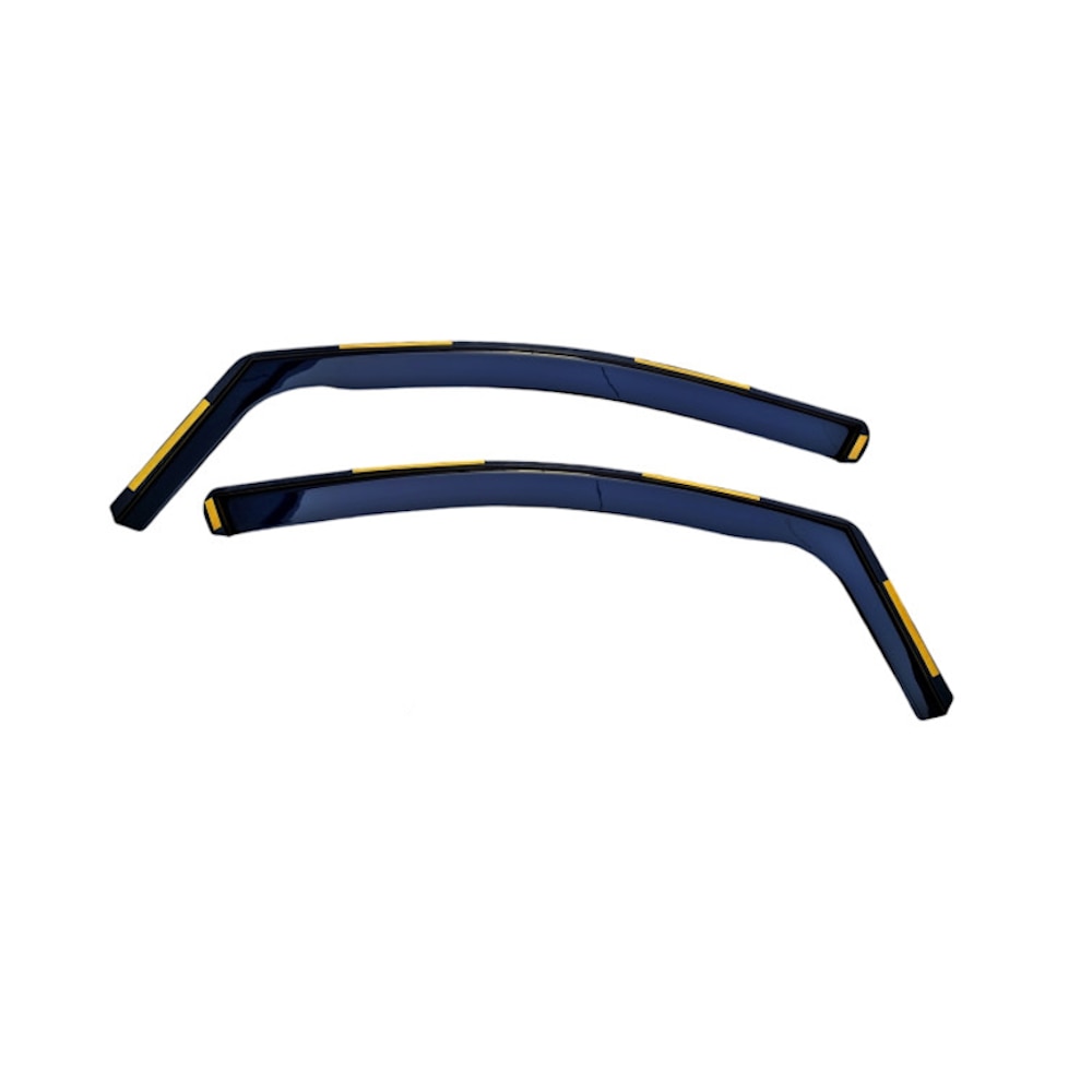 Paravanturi Fata idealSTORE pentru Seat Ibiza 4 2009-2017 3 usi, Culoare Fumuriu Transparent, cu Cleme de Prindere, Material Rezistent UV