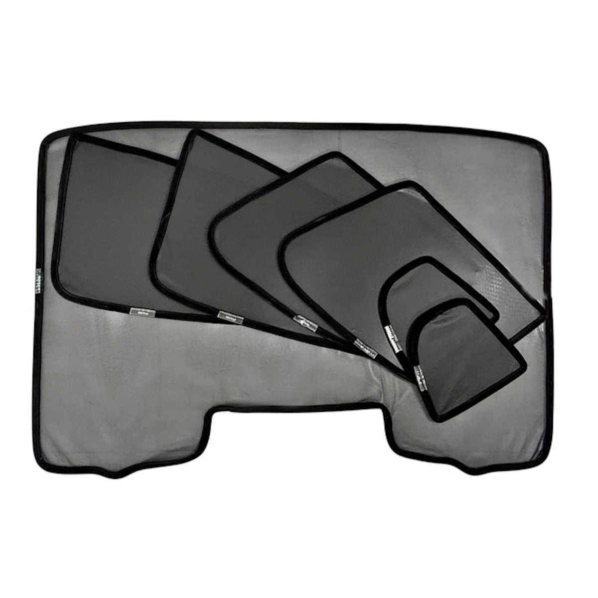 Perdele Auto idealSTORE compatibile BMW Seria 3, G20 Berlina 2019->, Calitate Premium, Set Complet Laterale Fata, Spate si Luneta, Permit Inchidera si Deschiderea Geamurilor, cu Decupaj pentru Oglinzi