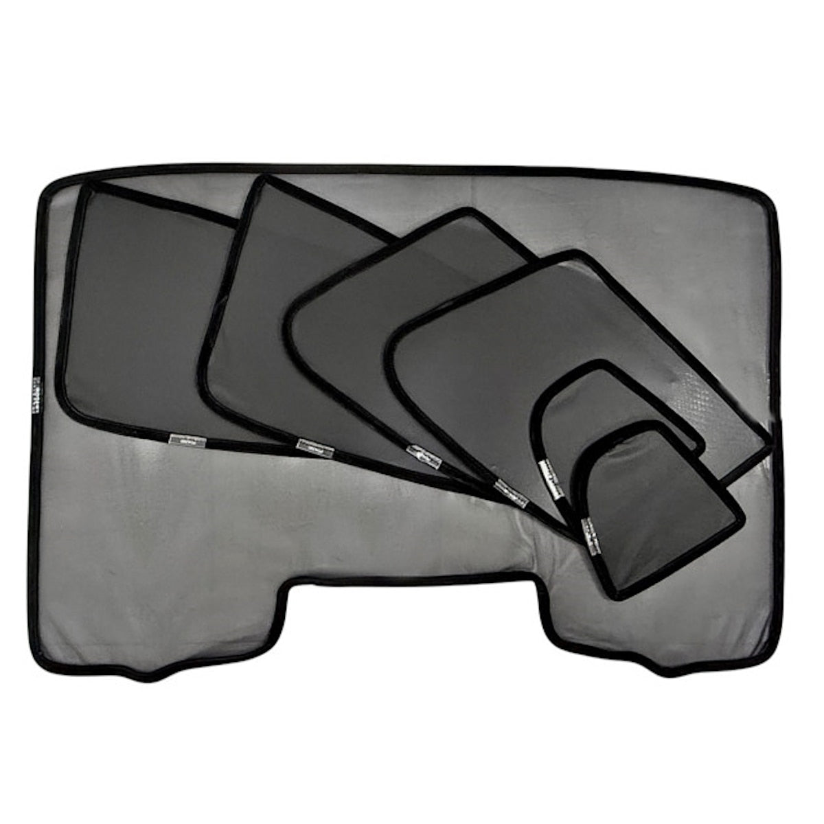 Perdele Auto idealSTORE, Calitate Premium, compatibile Toyota RAV4 XA40 2012-2018, set Laterale Fata, Laterale Spate si Luneta, cu Decupaj pentru Oglinzi, Contine Accesorii de Prindere, Eficiente impotriva Razelor Solare