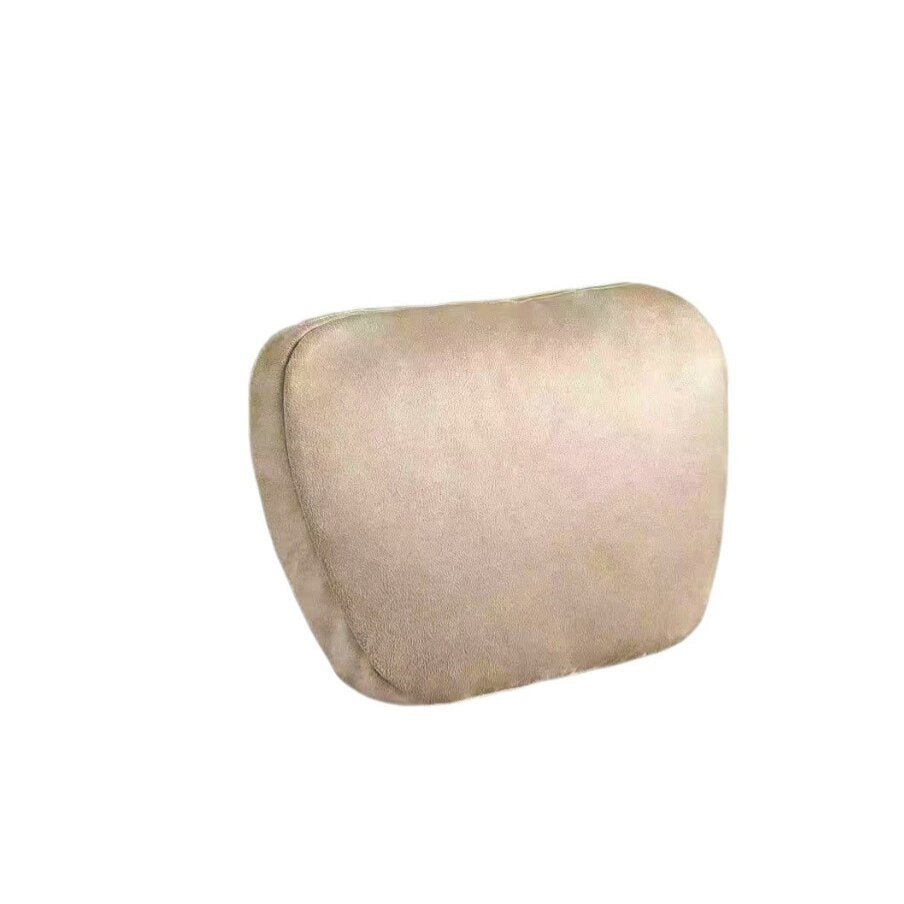 Perna Tetiera Auto idealSTORE Ultra Soft LUXURY Alcantara Dimensiuni 30 x 20 x 8 cm, Moale, Confortabil, oferind confort de calatorie, Design elegant, Bej